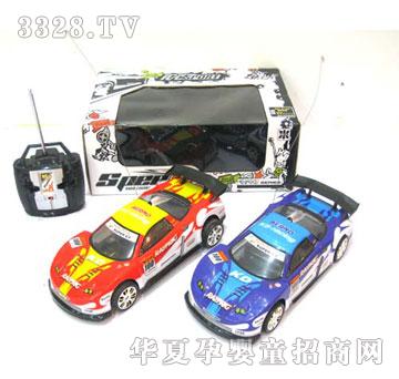 广丰彩印PVC车壳乌轮四通遥控车CL868B-13