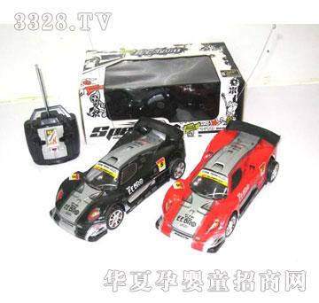 广丰彩印PVC车壳乌轮四通遥控车CL868B-15
