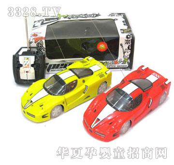 广丰彩印PVC车壳明轮带灯四通遥控车CL868A-9