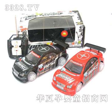 广丰彩印PVC车壳明轮带灯四通遥控车CL868A-11