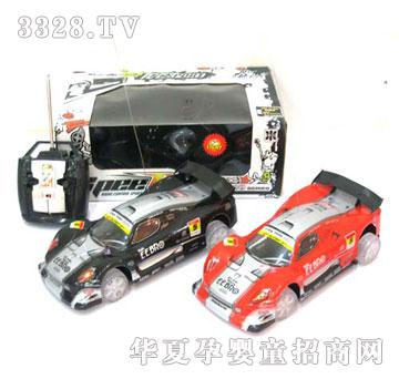 广丰彩印PVC车壳明轮带灯四通遥控车CL868A-15