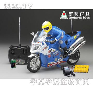 四通充电遥控摩托车QX-3008