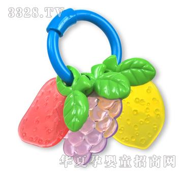 亲亲我安全无毒婴儿益智玩具水果手摇铃