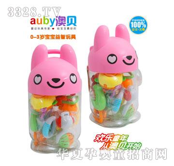 奥贝10只罐装摇铃婴儿启蒙益智玩具