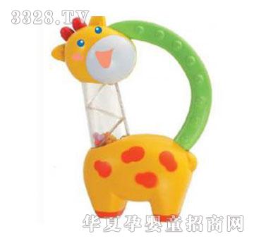 奥贝长颈鹿摇铃婴儿启蒙玩具