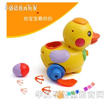 奥贝乖乖小鸭会下蛋幼儿启蒙益智玩具