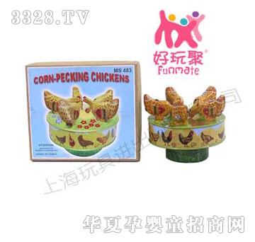 ߽Corn-Pecking Chickens
