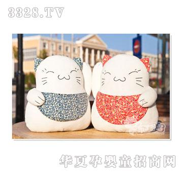 布丁多多招财猫蓝福