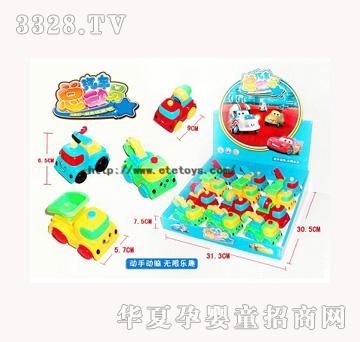 易腾汽车总动员双惯性止卡通工程车（12只）