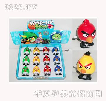 易腾愤怒的小鸟上链行走玩具（12只）