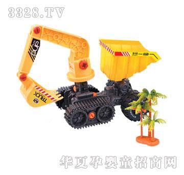 顺晖玩具拆装滑行工程车（配树）
