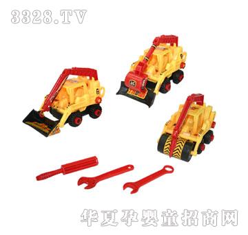 顺晖玩具431B拆装惯性农夫车（配挖土）三款