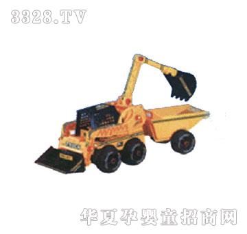 顺晖玩具惯性拆装挖土拖车