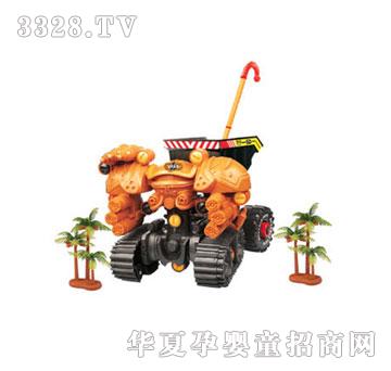 顺晖玩具拆装滑行手推战斗怪兽（配树）