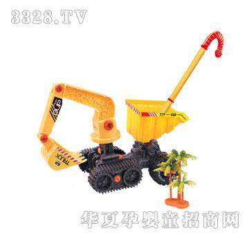 顺晖玩具拆装滑行手推工程车（配树）