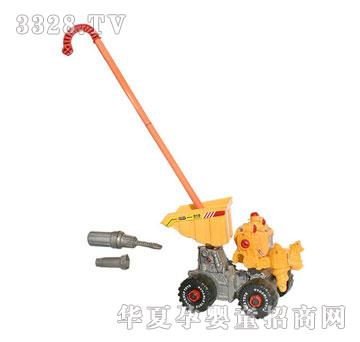顺晖玩具拆装惯性手推工程机器人