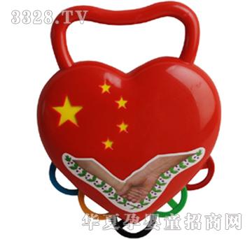 远盛实心爱心摇铃YBA0650