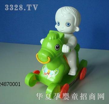 远盛拉线木马车载小孩YS24870001