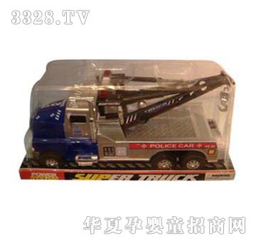 远盛警察拖头惯性车（蓝黑二色）YFI1185