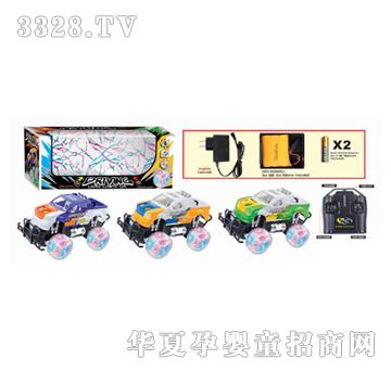 远盛四通遥控仿真车明轮带闪灯YRC2038