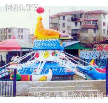 辉煌游乐海豚戏水