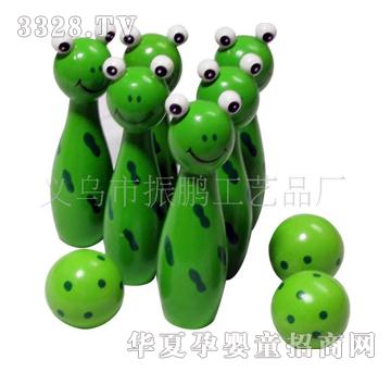 童乐城9953网装保龄球木制玩具