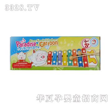 童乐城9965卡通八音琴木制玩具