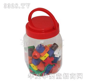 童乐城出口9933小串珠木制玩具