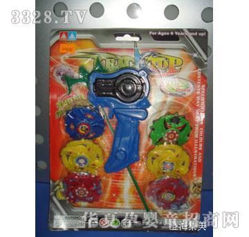 集美6合1双向实色陀螺带手把20082B6