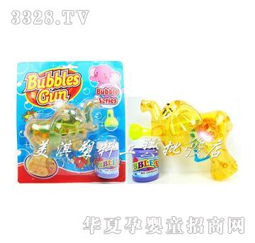 美淇透明象带灯光惯性泡泡枪