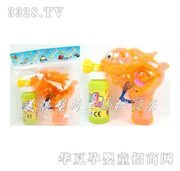美淇透明带灯光兔子惯性泡泡枪