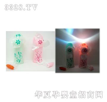 美淇迷你小风扇带灯(4款图案4色混装)