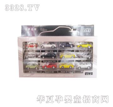 方媛2129-合金警车套装合金私家车十二台装-模型玩具