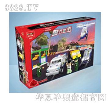 方媛A8960-积木警方追击-益智玩具