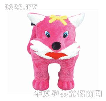 笑哈哈玫红虎电动玩具