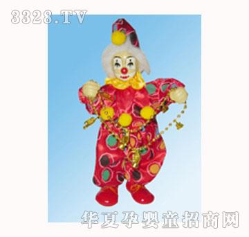 陶瓷红色小丑娃娃
