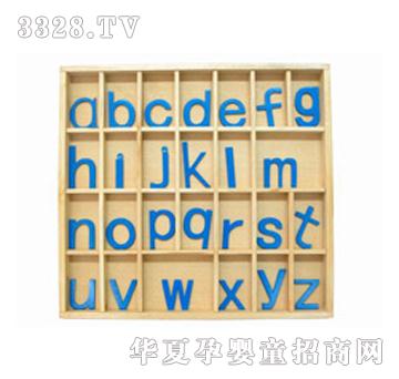 蓝海豚儿童模型教具活动字母箱