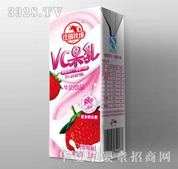 庄园牧场VC草莓果乳