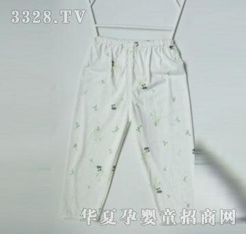 天使娃娃竹纤维印花开闭两用长裤1415