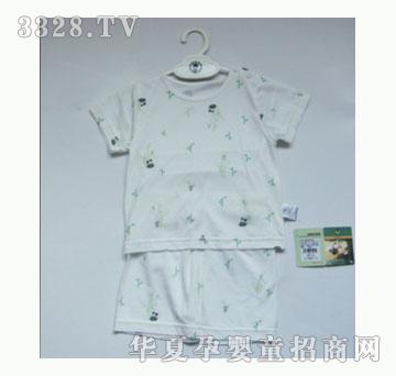 天使娃娃竹纤维印花短袖肩钮套1401