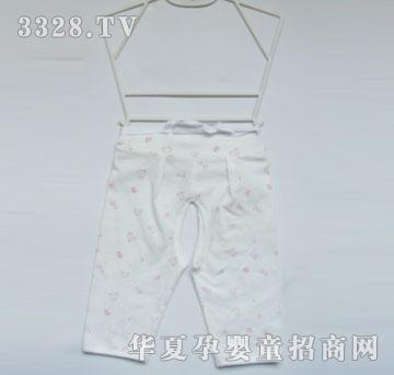 天使娃娃印花绑带开裆裤1320