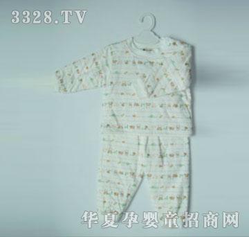 天使娃娃超保暖铺棉中领肩开套1651