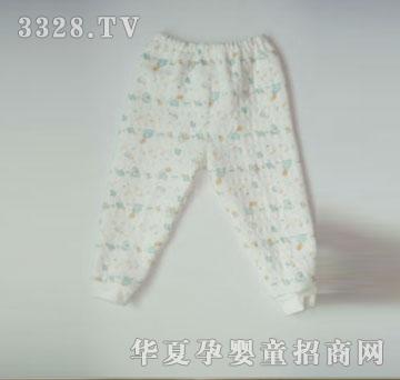天使娃娃印花双面夹层开闭两用裤1685