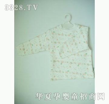 天使娃娃印花双面夹层中领衫1683