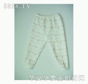 天使娃娃印花双面夹层开闭两用裤1686