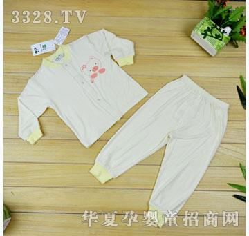 幸运啦啦宝宝立领开胸内衣婴童装