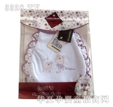 娃爱的蓓蓓花边围嘴W18347