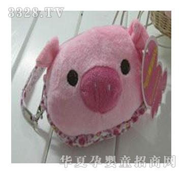 童乐粉红猪手袋零钱包