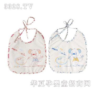 比亲印花防水围兜BQ-0500