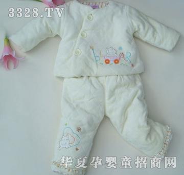 美因宝斜开胸套装12-24黄色